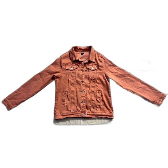 Coco + Carmen Jackets & Blazers - Coco+Carmen Women's Pink Tone Cotton Blend Button Up Jacket w Pockets Size S/M